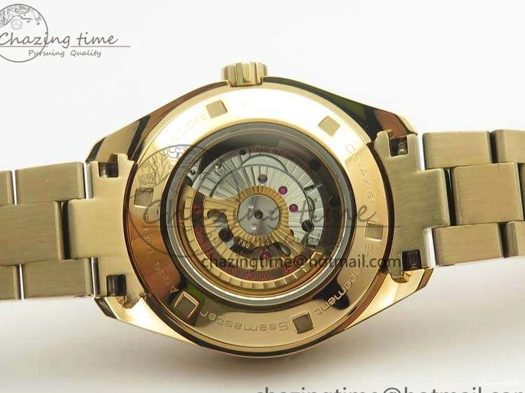 0520 Timeless Aqua Terra Ladies 35mm RG V6F Best Edition White MOP Dial On RG Bracelet A 8102